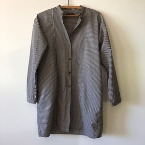 COS striped button up shirt